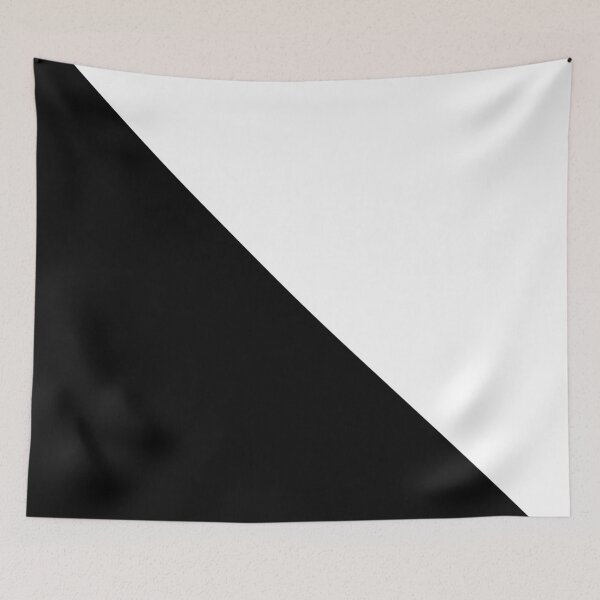 Item preview, Black and White Two Tone Color Block designed and sold by BleuSky.