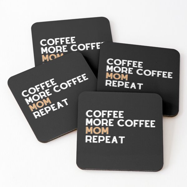 Item preview, coffee more coffee mom repeat designed and sold by aimanart.