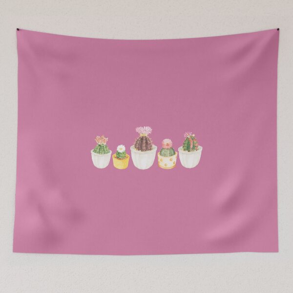Item preview, Watercolor Row of Cactus designed and sold by ShyOwlet.