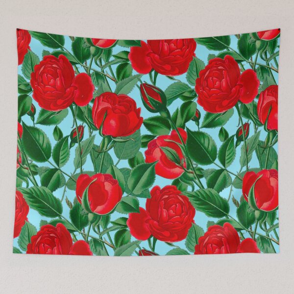 Item preview, Red roses,red flowers pattern  designed and sold by MariaMarinova.