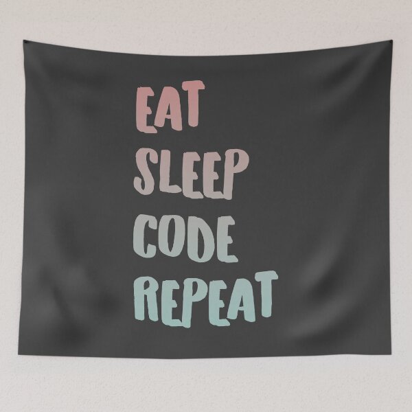 Item preview, Eat Sleep Code Repeat designed and sold by Interpret108.