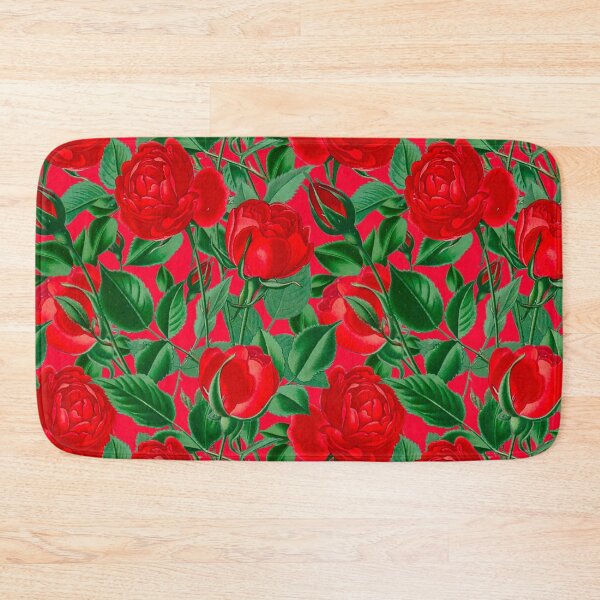 Item preview, Red roses,red flowers pattern  designed and sold by MariaMarinova.