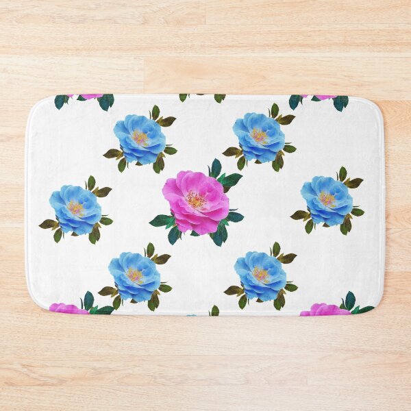 Item preview,    PINK & BLUE GARDEN ROSE PATTERN ABSTRACT designed and sold by sharlesart.