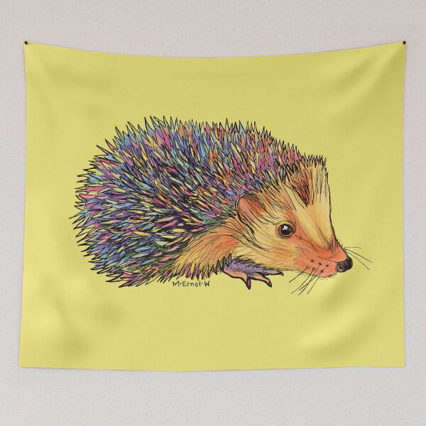 Item preview, Rainbow Hedgehog-yellow designed and sold by mernstw.