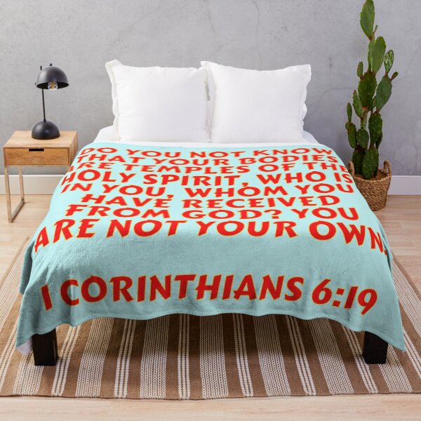 Item preview, Bible Verse 1 Corinthians 6:19 designed and sold by Prayingwarrior.