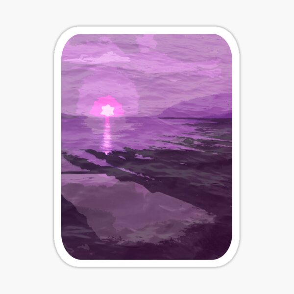 Purple Pittenweem Pool Sticker