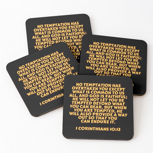 Item preview, Bible Verse 1 Corinthians 10:13 designed and sold by Prayingwarrior.