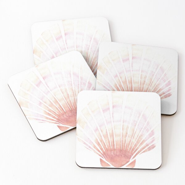 Item preview, Beach Art | Seashell 1.0 TP/White BG designed and sold by Old Urban Farmhouse Design Studio.