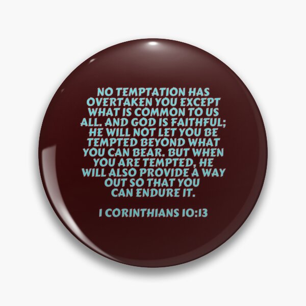 Item preview, Bible Verse 1 Corinthians 10:13 designed and sold by Prayingwarrior.