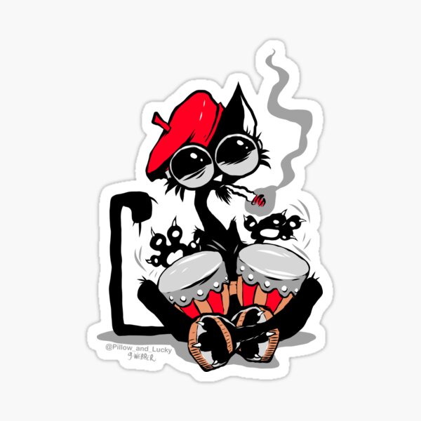 HIP CAT Sticker