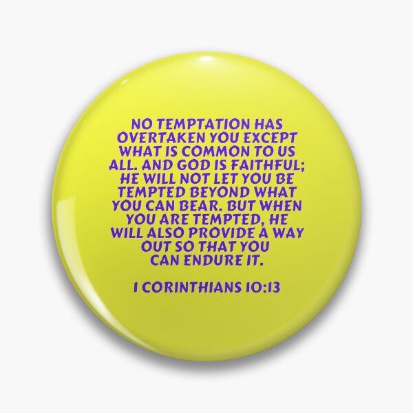Item preview, Bible Verse 1 Corinthians 10:13 designed and sold by Prayingwarrior.