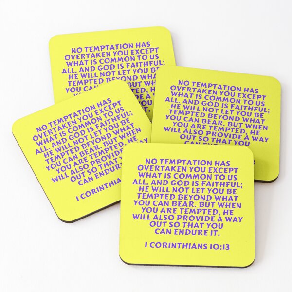 Item preview, Bible Verse 1 Corinthians 10:13 designed and sold by Prayingwarrior.