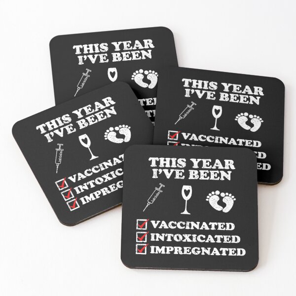 Item preview, 2021 Vaccinated Intoxicated Impregnanted Funny Pregnancy Annoucement IVF Infertility designed and sold by RainbowPandas.