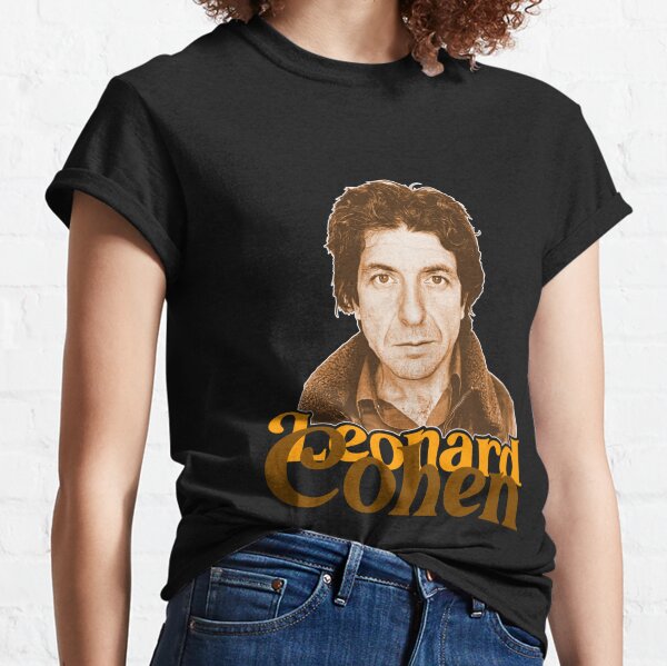 Leonard Cohen Retro Sepia Portrait Fan Tribute Classic T-Shirt