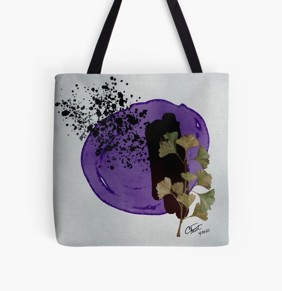 Floral Art Water Color All Over Print Tote Bag