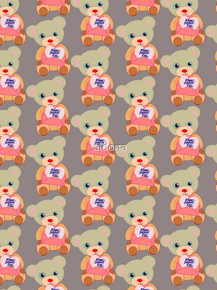 Teddy with mother's day message by aldona