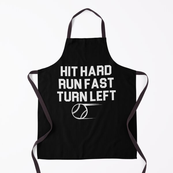 Item preview, Hit Hard Run Fast Turn Left / Funny Baseball Gift / Cute Softball Saying / Birthday Gifts designed and sold by Chamssou.