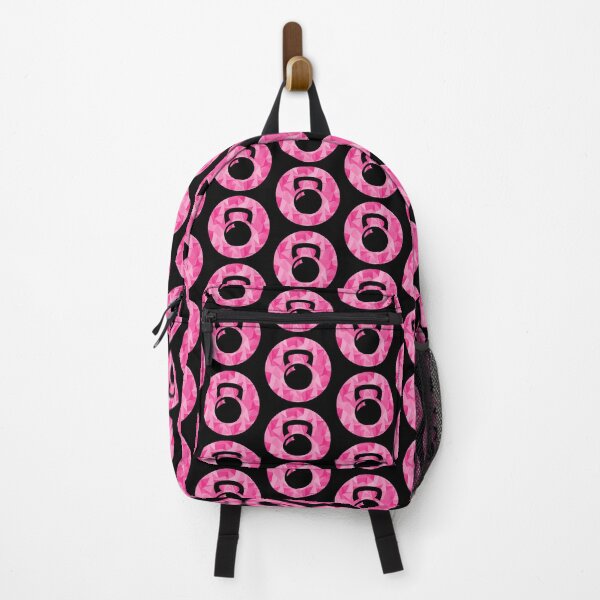 Item preview, Kettlebell Workout Icon Cutout From Circle of Pink Triangle Pattern Overlay designed and sold by dylanxh.