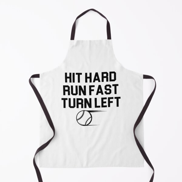 Item preview, Hit Hard Run Fast Turn Left / Funny Baseball Gift / Cute Softball Saying / Birthday Gifts designed and sold by Chamssou.