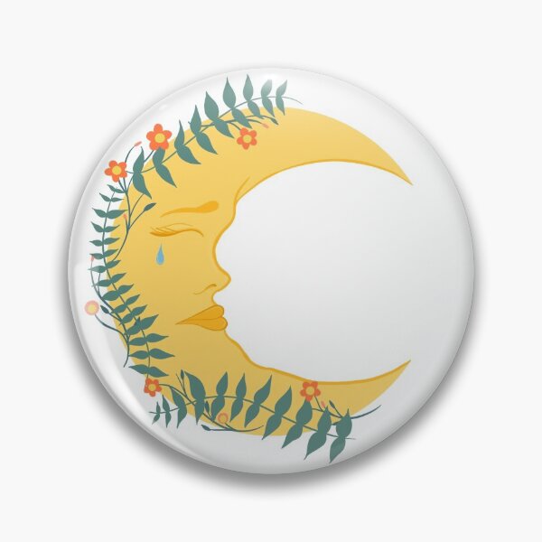 Item preview, Crying Floral Moon designed and sold by Celestialmood.