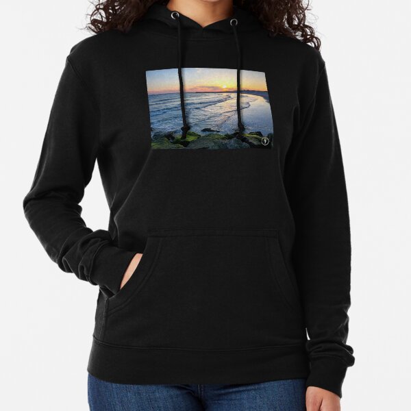 Sunset 2 at Point Lookout, NY Lightweight Hoodie