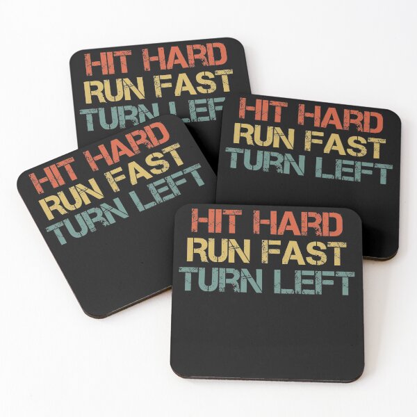 Item preview, Hit Hard Run Fast Turn Left / Funny Baseball Gift / Cute Softball Saying / Birthday Gifts Vintage Design designed and sold by Chamssou.
