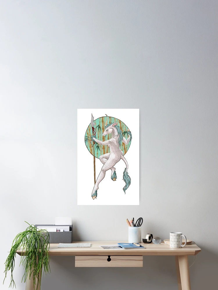 Thumbnail 2 of 3, Poster, Kirin Warrior designed and sold by Rey Mehlhorn.