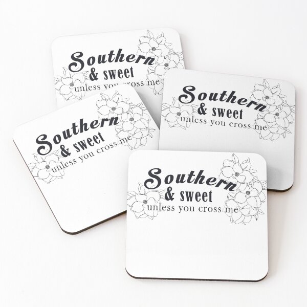 Item preview, Southern & sweet unless you cross me funny tshirt/sticker Georgia,Alabama, Tennesse designed and sold by Paintingladycat.