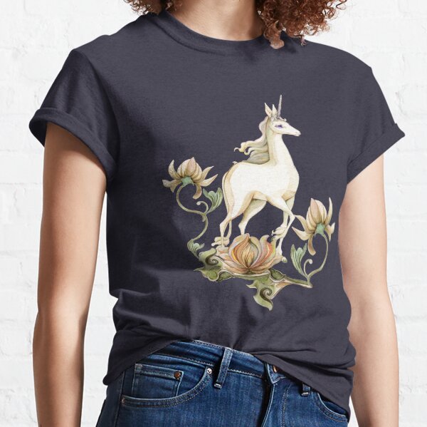 Last Unicorn - Flower Garden Classic T-Shirt