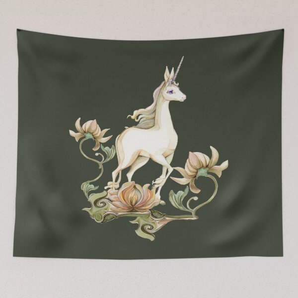 Item preview, Last Unicorn - Flower Garden designed and sold by Miriam Steinau.