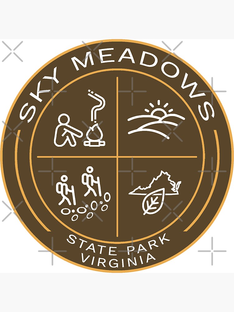 Sky Meadows State Park Heraldic Logo Magnet for Sale by VanyaKar