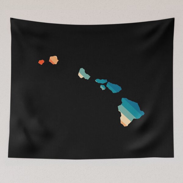 Item preview, Hawaii State Retro Map designed and sold by Texterns.