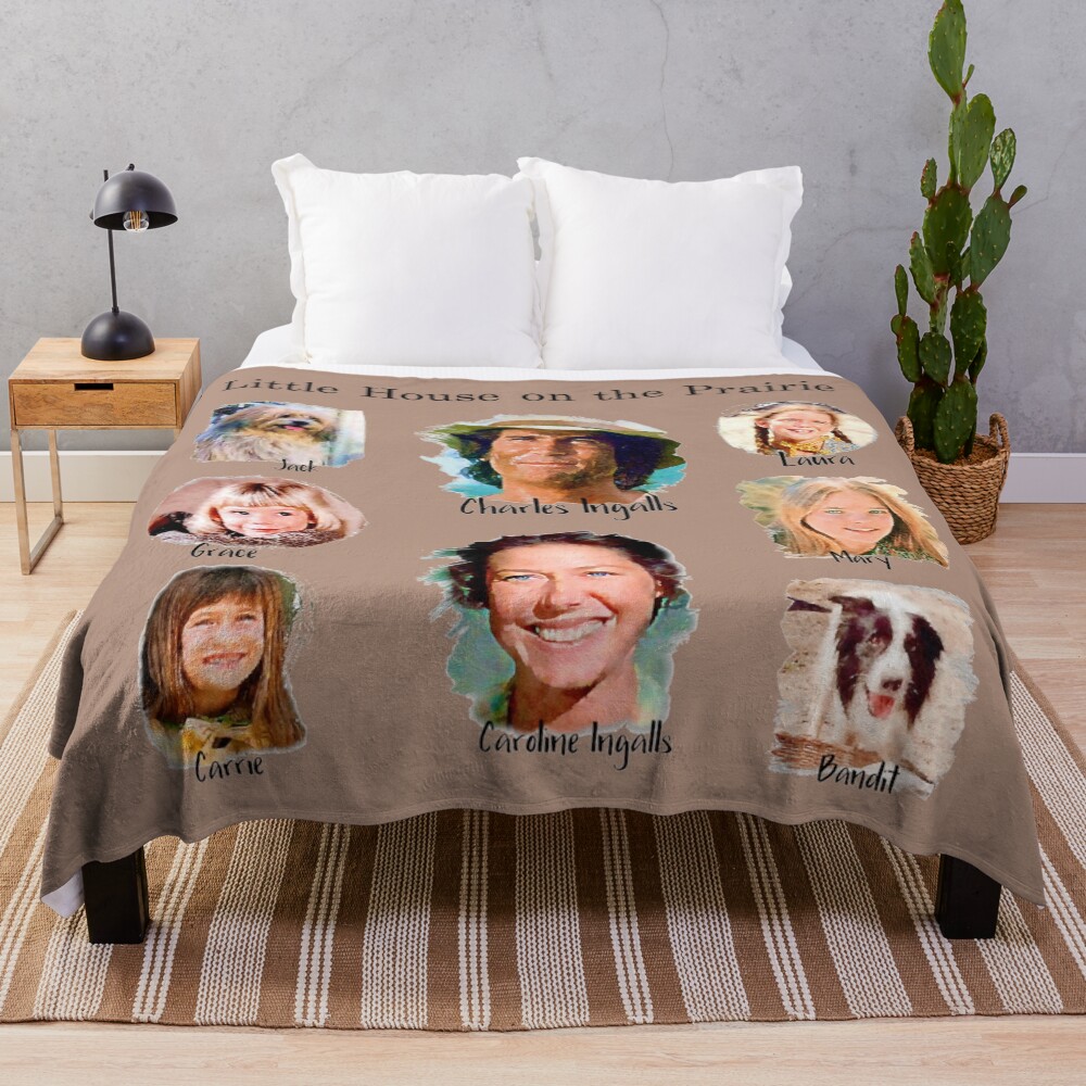 Ingalls Family Little House on the Prairie Throw Blanket