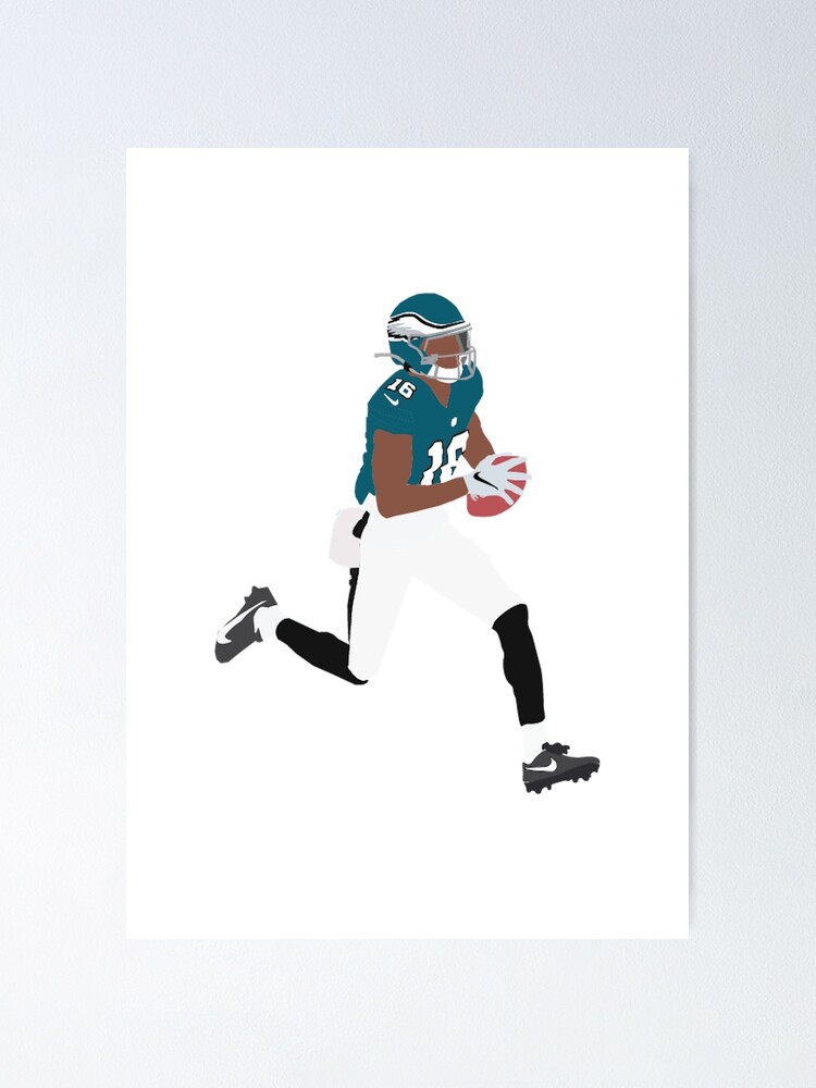 DeVonta Smith football Paper Poster Eagles 5 - Devonta Smith