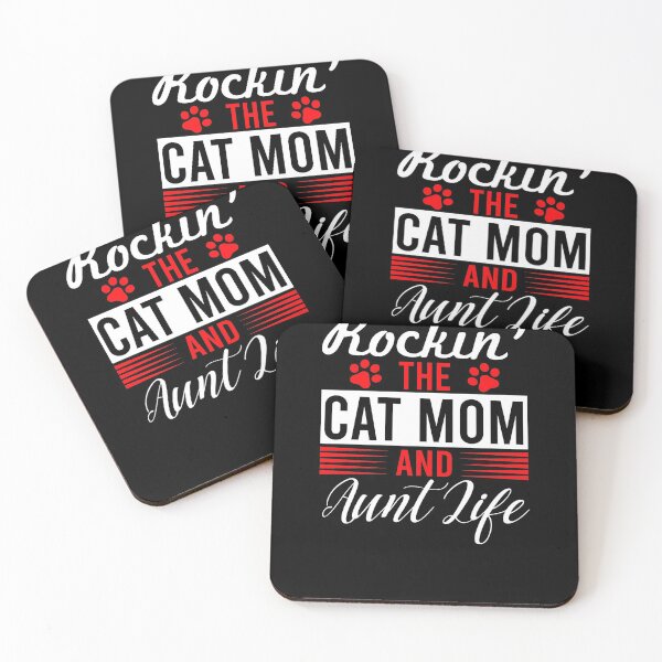 Item preview, Rockin The Cat Mom And Aunt Life Happy Mother's day  designed and sold by Pliskin-Design.