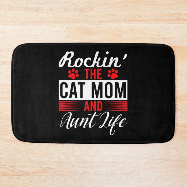 Item preview, Rockin The Cat Mom And Aunt Life Happy Mother's day  designed and sold by Pliskin-Design.