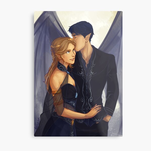Feyre und Rhysand Metallbild