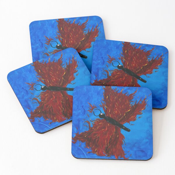 Item preview, red fire butterfly designed and sold by damronart.