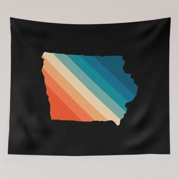 Item preview, Iowa State Retro Map designed and sold by Texterns.