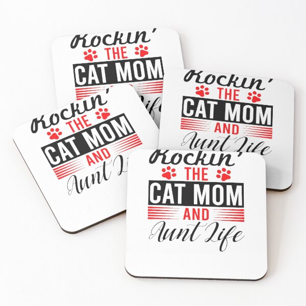 Item preview, Rockin The Cat Mom And Aunt Life Happy Mother's day  designed and sold by Pliskin-Design.