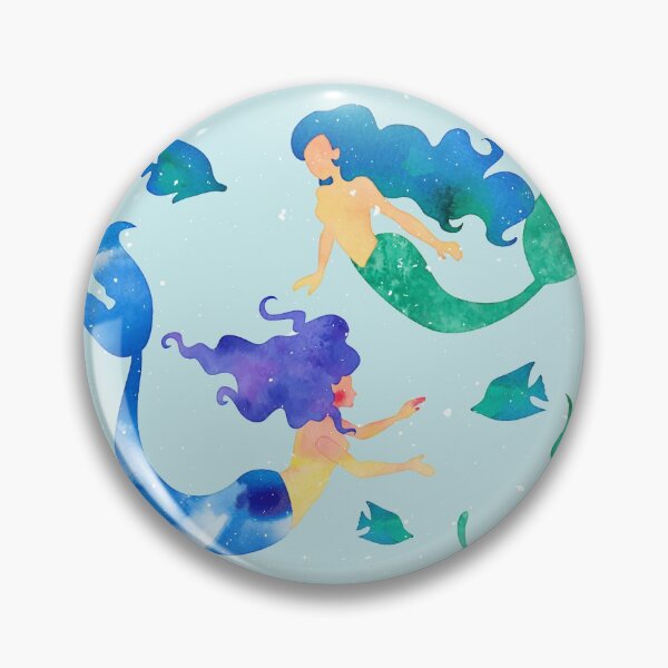 Item preview, Watercolor painted mermaids designed and sold by della95.