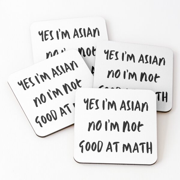 Item preview, Yes I'm Asian No I'm not Good at Math Stop Asian Hate designed and sold by HDTees4U.