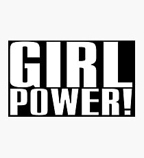 Girl Power (White) Photographic Print
