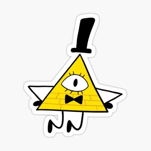 Bill Cipher Sticker For Sale By Captinaubs Redbubble