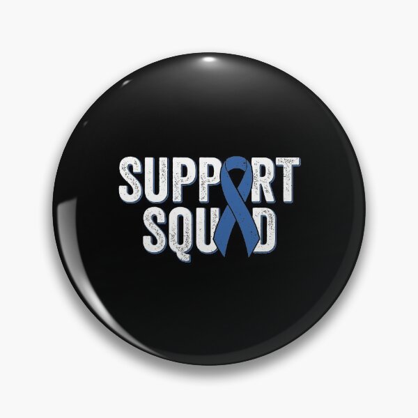 Item preview, Colon Cancer Support Squad Blue Colorectal Awareness Ribbon designed and sold by hautalachante.