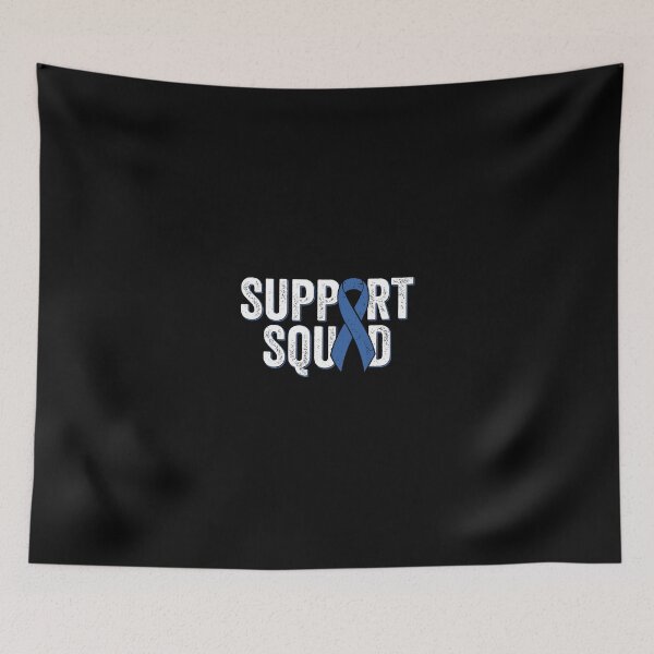 Item preview, Colon Cancer Support Squad Blue Colorectal Awareness Ribbon designed and sold by hautalachante.