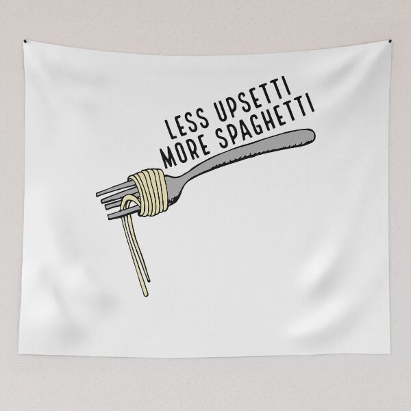 Item preview, Less Upsetti More Spaghetti Sticker designed and sold by LydiaMacdonald.