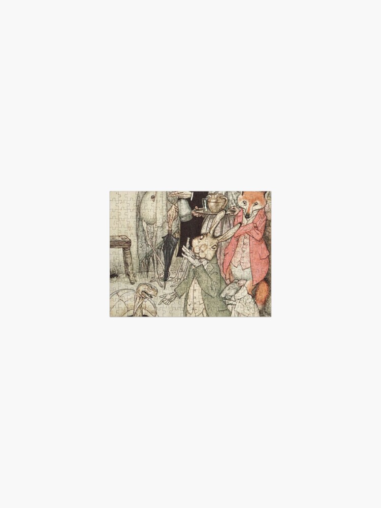 Adult Jigsaw Puzzle Arthur Rackham: Alice in Wonderland Tea Party