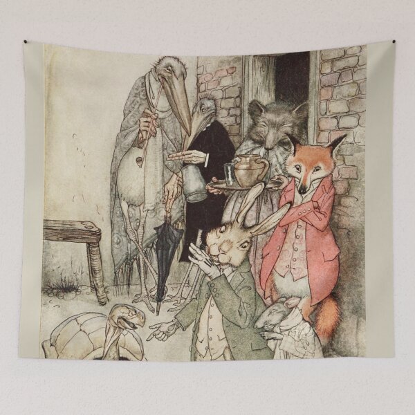 Item preview, Tortoise and the Hare - Arthur Rackham designed and sold by NineVi.