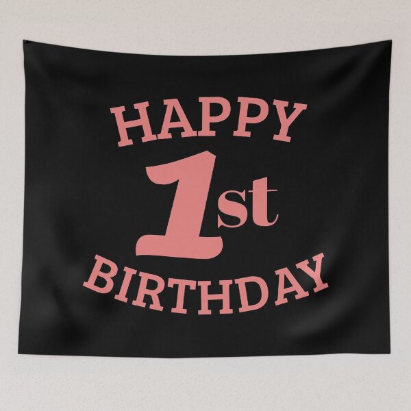 Item preview, Happy 1st Birthday designed and sold by JienChan26.